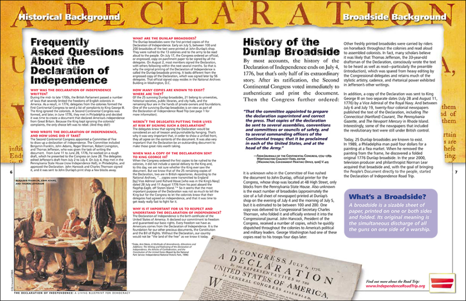 Declaration of Independence Program Guide