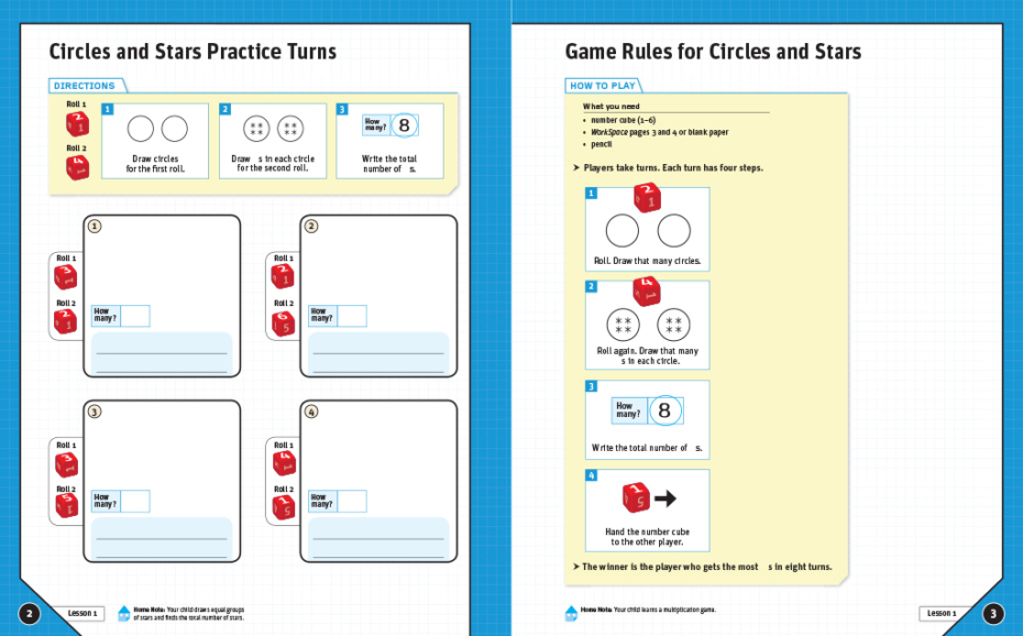 Do The Math Student Workspace Multiplication pages 2-3