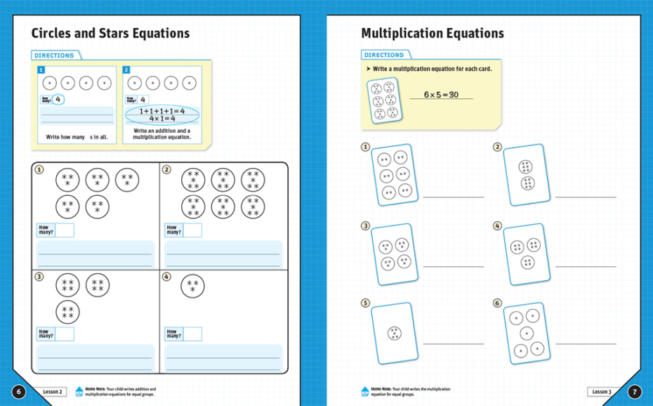 Do The Math Student Workspace Multiplication pages 6-7