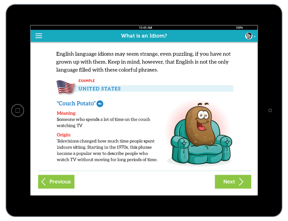 iPad App: Idiom Example