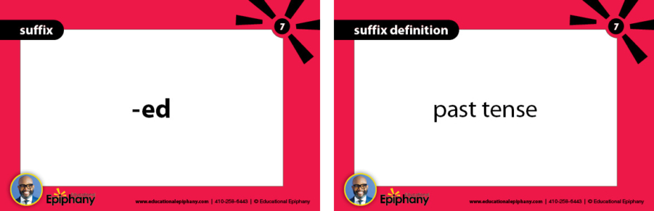 Educational Epiphany Literacy Kit: Suffix Card