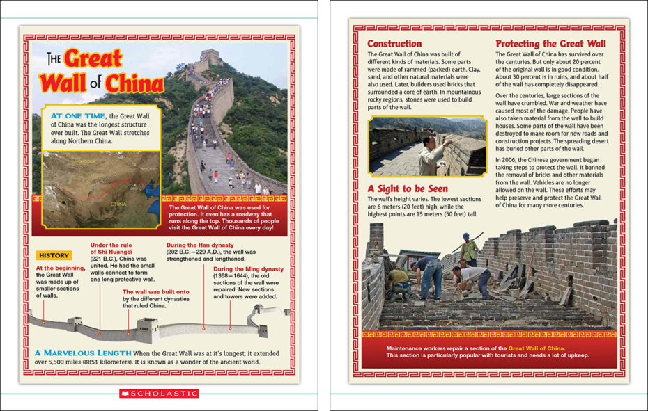 Guided Reading Text Card: The Great Wall of China