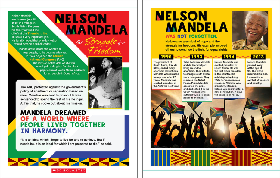 Guided Reading Text Card: Nelson Mandela