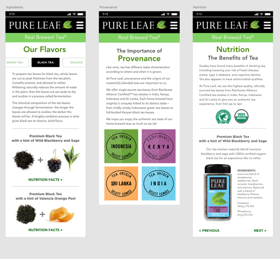Pure Leaf Tea Mobile