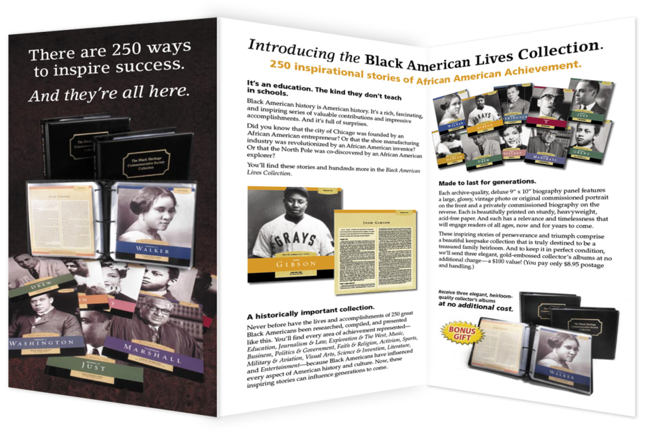 Black Heritage Commemorative Society Brochure Folded