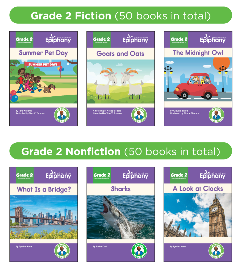 Educational Epiphany Dr. Dickey's Decodables Student Books Grade 2