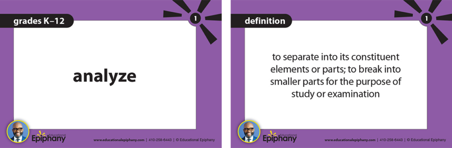 Educational Epiphany Universal Language of Literacy Cards