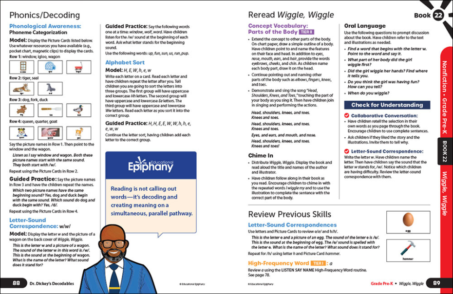 Educational Epiphany Decodables Lesson: Wiggle, Wiggle