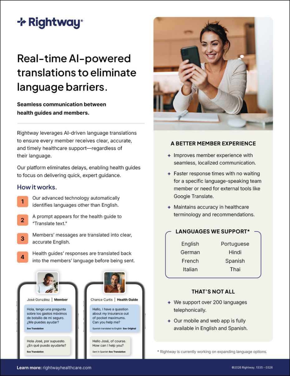 Rightway Care Navigation AI Translation