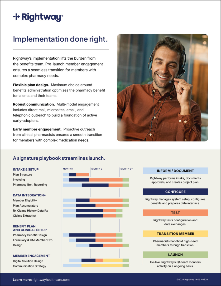 Rightway PBM Implementation Overview