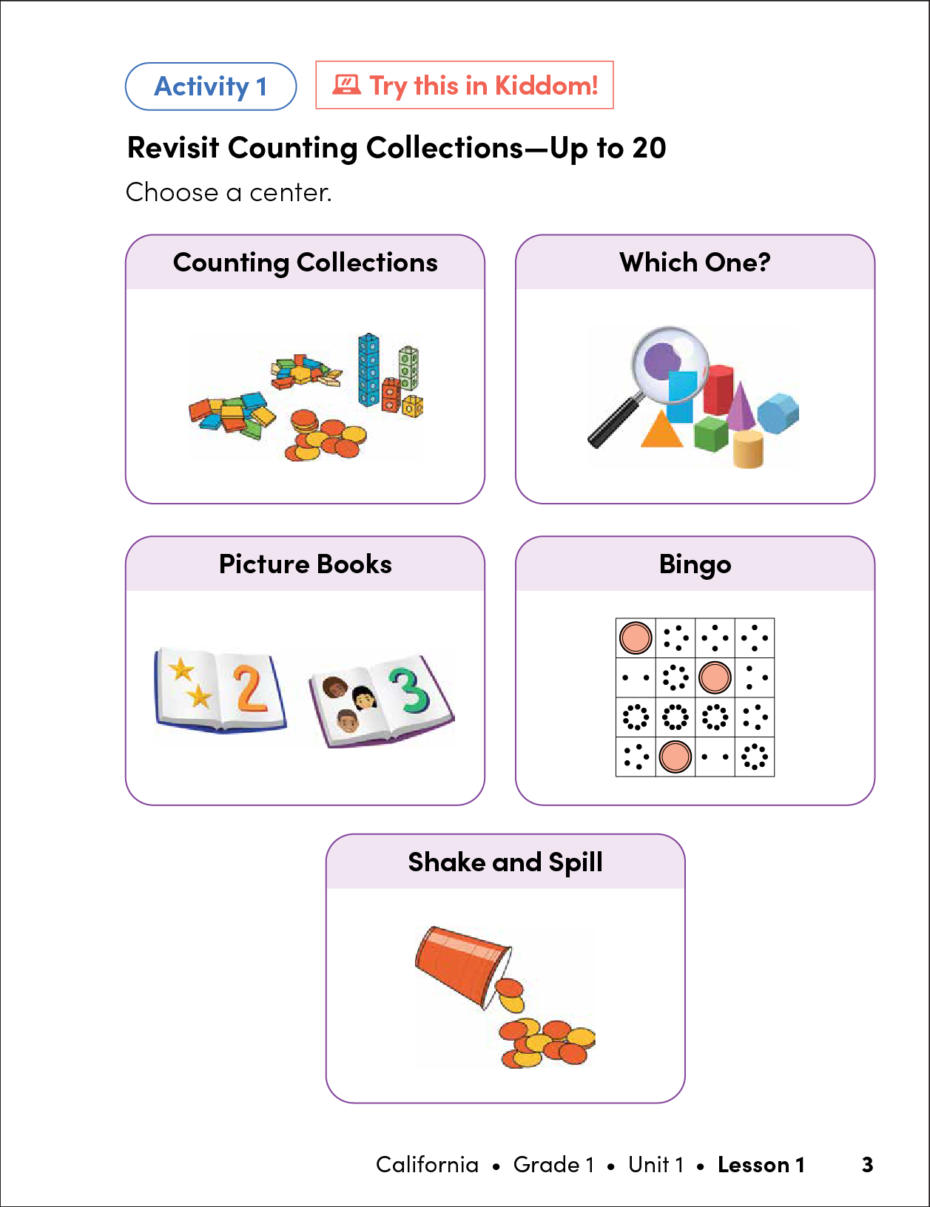 Centers Activity Redesign